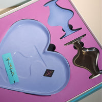 XI XING LE / Heart & Vase Shaped Dish Set • Violet