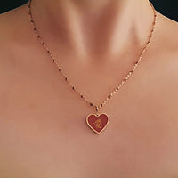 Speak Your Heart/ 愛/做 Do/Love Necklace • Red/Black
