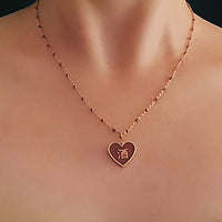 Speak Your Heart/ 酒/鬼 Alcohol/Ghost Necklace • Red/Cream