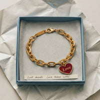 Love/ Lust Bracelet • Wine/ Black