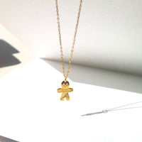 Not Anyone's Gingerbread Man Necklace • Gold
