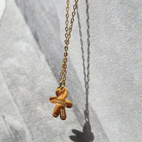 Not Anyone's Gingerbread Man Necklace • Gold