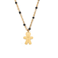 Not Anyone's Gingerbread Man Necklace • Gold