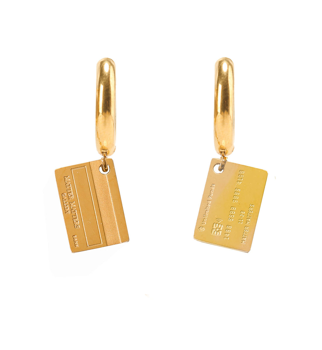 Unlimited Funds Credit Card Hoops • Gold