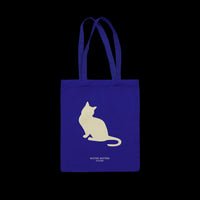 Less people, more cats • Indigo / Tote Bag