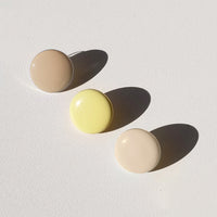 Circle Studs • Warm Brown