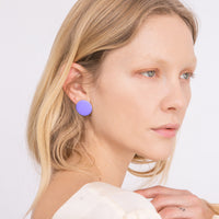 Circle Studs • Spring Lilac