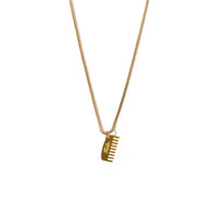 Hello Hair Comb Necklace • Gold