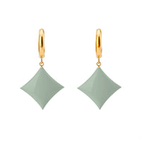 Hold Your Diamond / Hoops • Stone & Pea Green