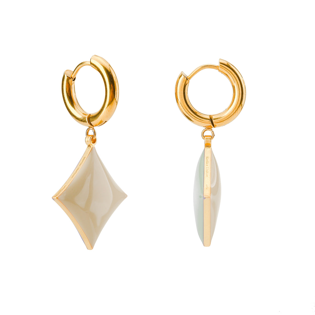 Hold Your Diamond / Hoops • Stone & Pea Green