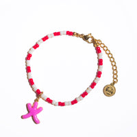 Five Elements / Fire Bracelet • Red & Pink