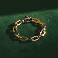 One Billion Coin Chunky Bracelet • Two Tone