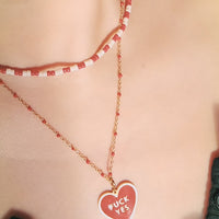 Fuck Yes Necklace • Red