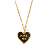 Fuck Yes Necklace • Black