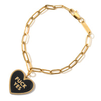 Fuck Yes Bracket Bracelet • Black