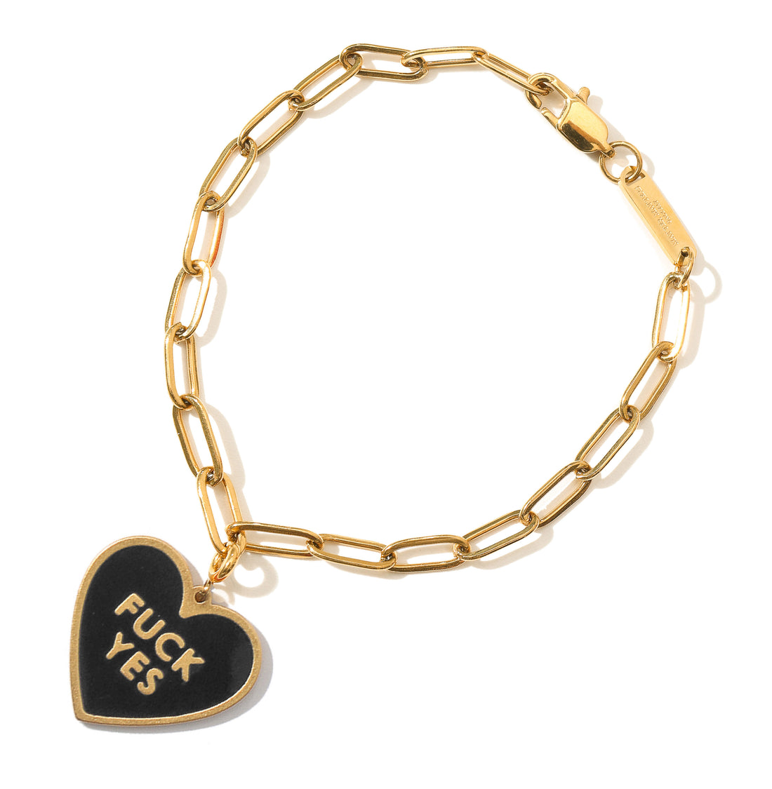 Fuck Yes Pendant • Black / Reversible