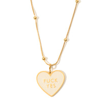 Fuck Yes Pendant • Cream / Reversible