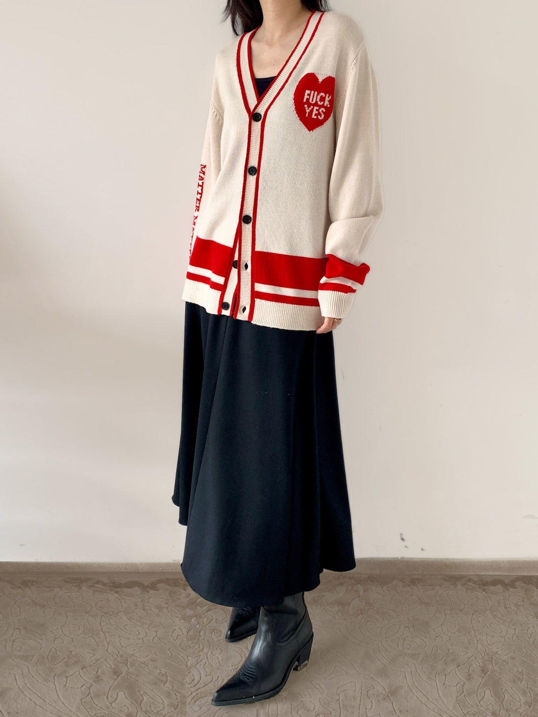 Fuck Yes Classic Cardigan