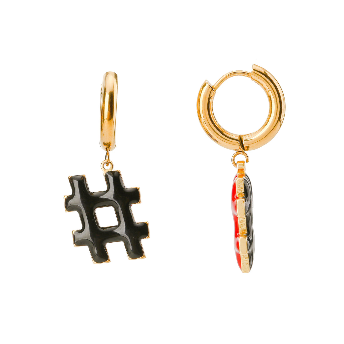 Hashtag / Hoops • Black & Maroon