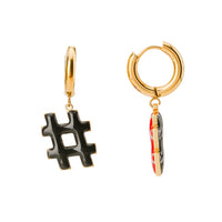 Hashtag / Hoops • Black & Maroon