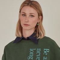 Humble Heart Earrings • Cobalt & Bright Green