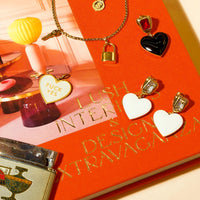 Precious Heart Earrings • Shimmer Red