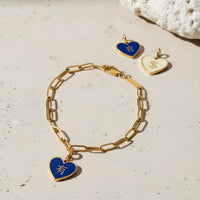 有/$ Have/Money / Bracket Bracelet • Navy/Beige