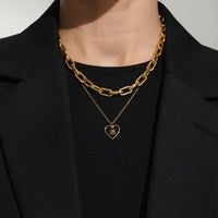 Chunky Bold Chain Necklace • Gold