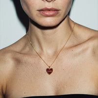 Love / Lust Necklace • Wine/ Black