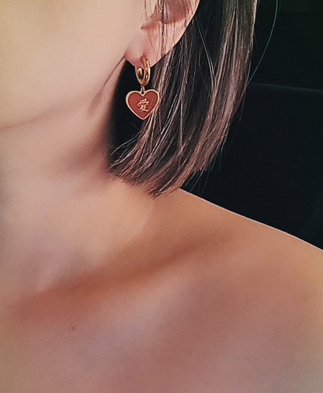 愛/做 Love/Do Earrings • Red/Black or Navy