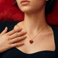 Love / Lust Necklace • Wine/ Black