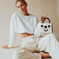 The Hopeless Romantic Bag with Strap • Beige