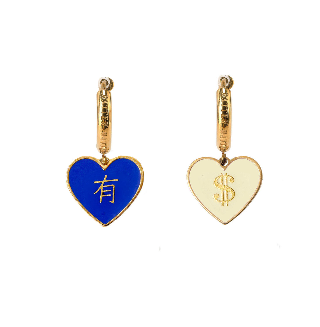 有/$ Have/ Money Earrings • Navy/Beige