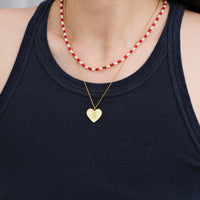 Speak Your Heart/ 有/$ Have/ Money Necklace • Navy/Beige