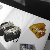 Some Good Fortune Sticker • Stay Gold Gold Bars