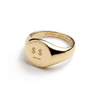 Money Talks • Gold Signet Ring