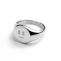 Money Talks • Steel Signet Ring