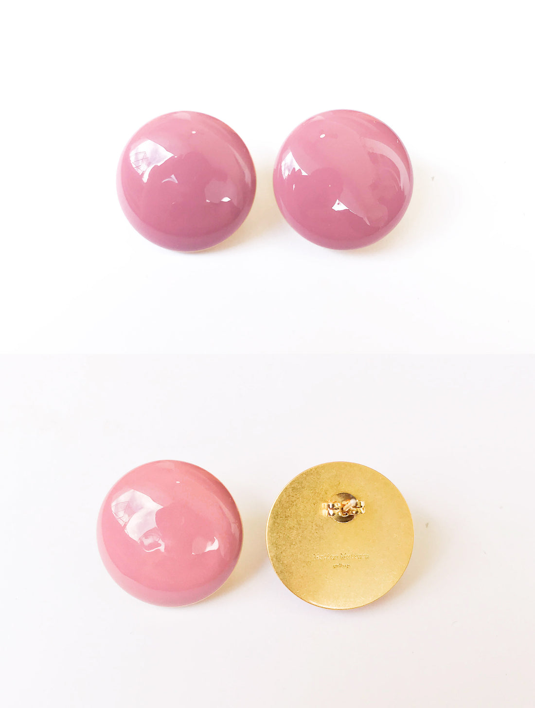 Circle Studs • Peach Blossom