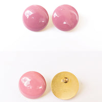 Circle Studs • Peach Blossom