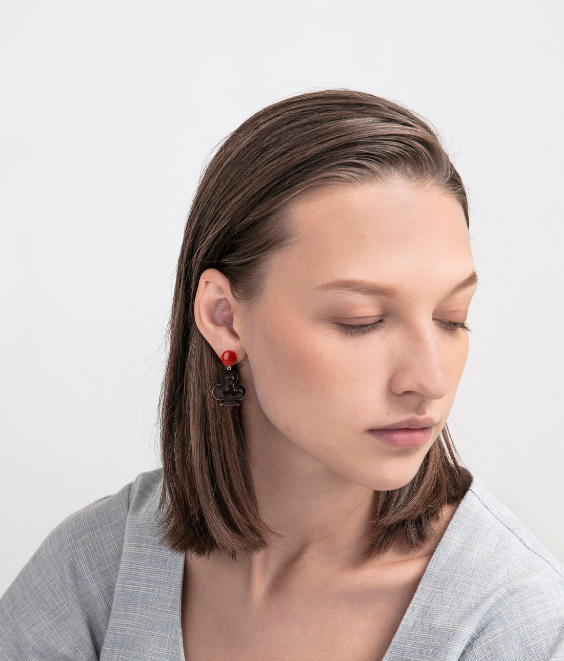 Luck & Destiny Earrings on Dots • Maroon & Black