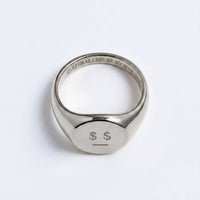 Money Talks • Steel Signet Ring