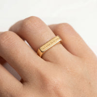 Fuck what fucks you • Gold Signet Ring