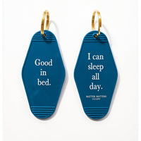 MMG Keyring • Navy • Good in bed.