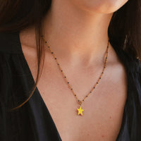 Shining Star Necklace • Yellow & Orange