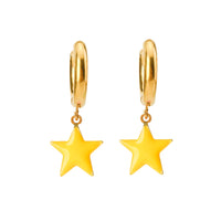 Shining Star Earrings • Yellow & Orange