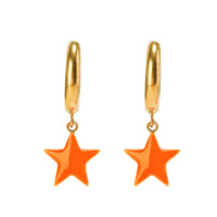 Shining Star Earrings • Yellow & Orange