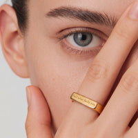 Fuck what fucks you • Gold Signet Ring