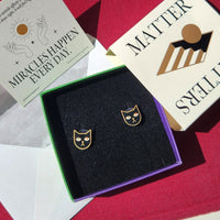 Kitty Tom Earrings • Black