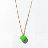 Humble Heart Necklace • Green & Cobalt