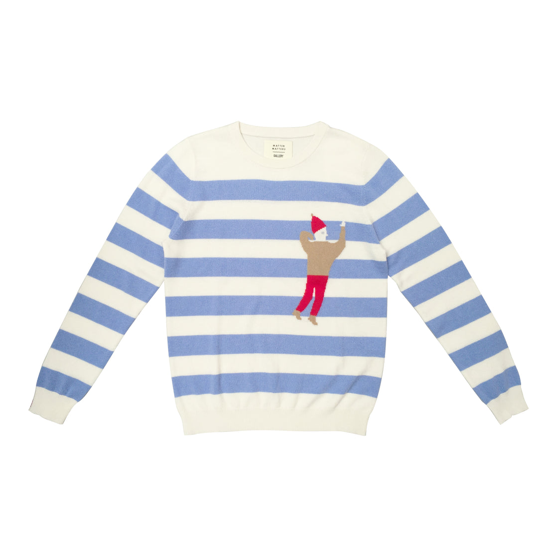 Hi Johnny / Wool Cashmere-Blend Sweater • Light Blue